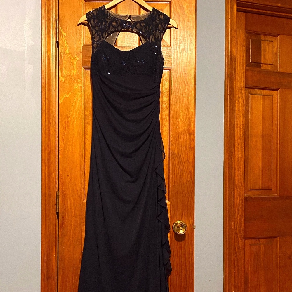 Blondie Nites evening gown dark blue size 7